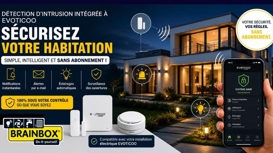 Protégez votre habitation en toute simplicité avec le système de détection d’intrusion Brainbox