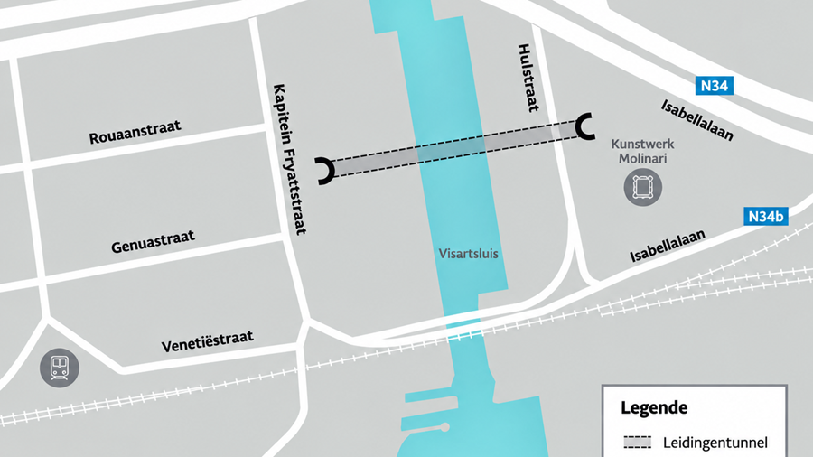 Zeebrugge krijgt een van de grootste leidingentunnels van België