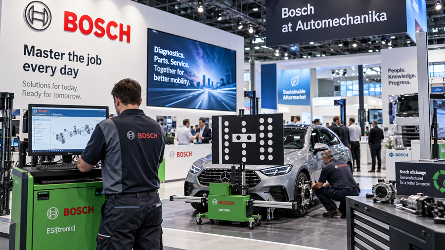 Automechanika 2026: Bosch loodst garages naar mobiliteit van morgen