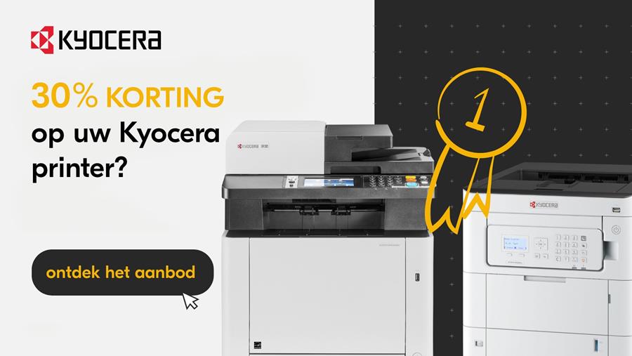 30% korting op uw Kyocera printer?
