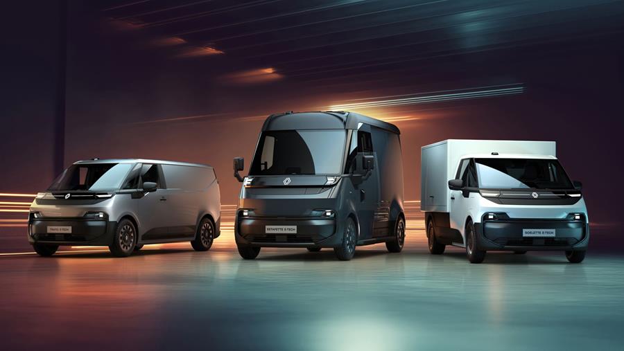 Renault présente une nouvelle gamme de véhicules utilitaires électriques
