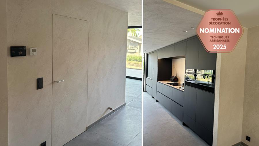 La finition minérale crée un équilibre entre douceur et caractère