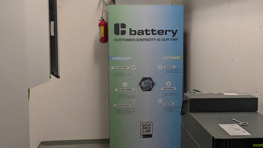 Batteries intérieures pour la phase de test de l'EMS