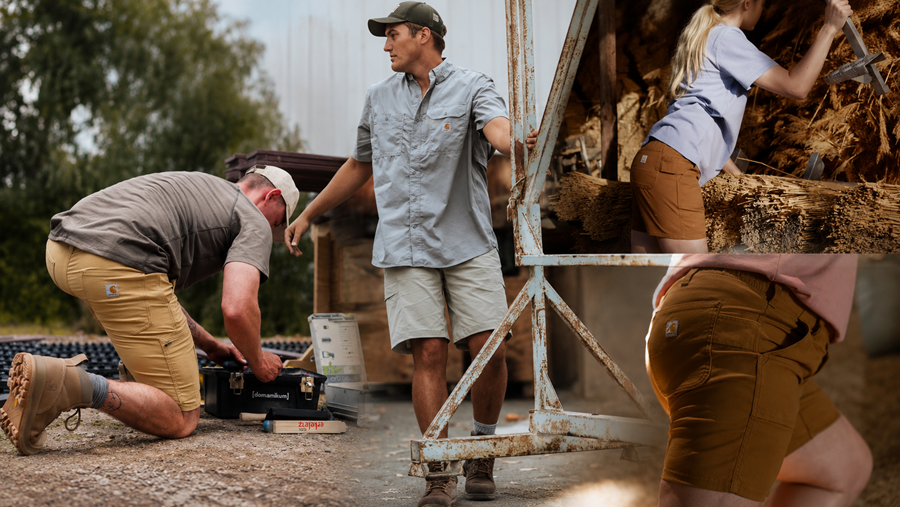 Koel presteren met Carhartt werkshorts - voor dames en heren